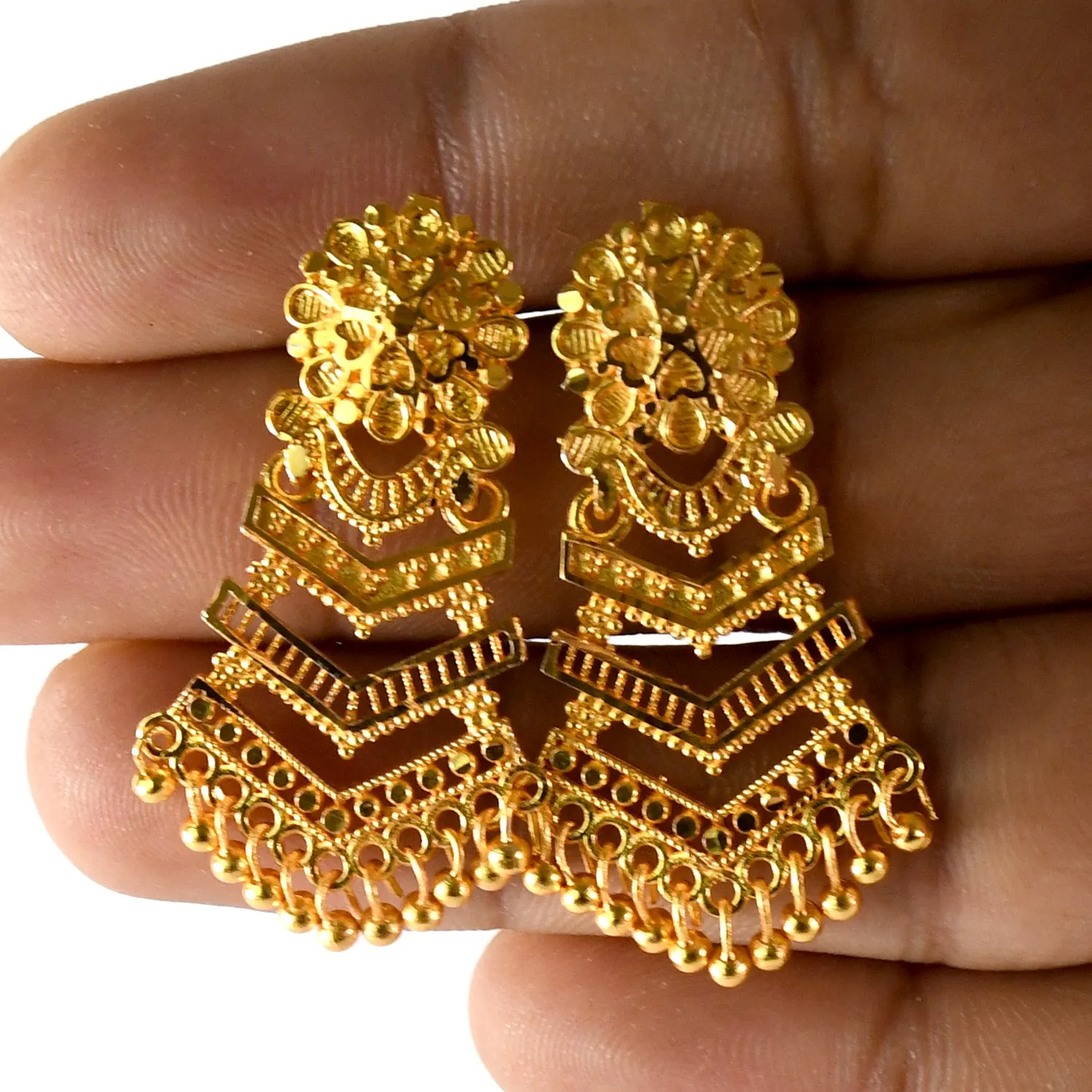 Elegant Cascade: Long Dangle Earrings