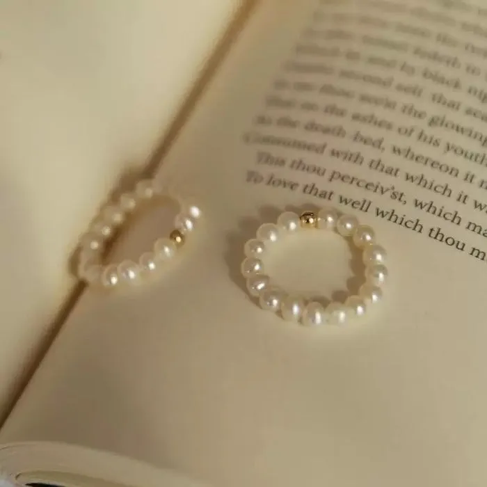Elegant Pearl Beads Rings-Stretchable