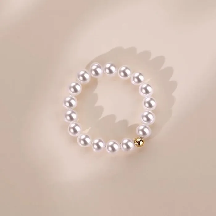 Elegant Pearl Beads Rings-Stretchable