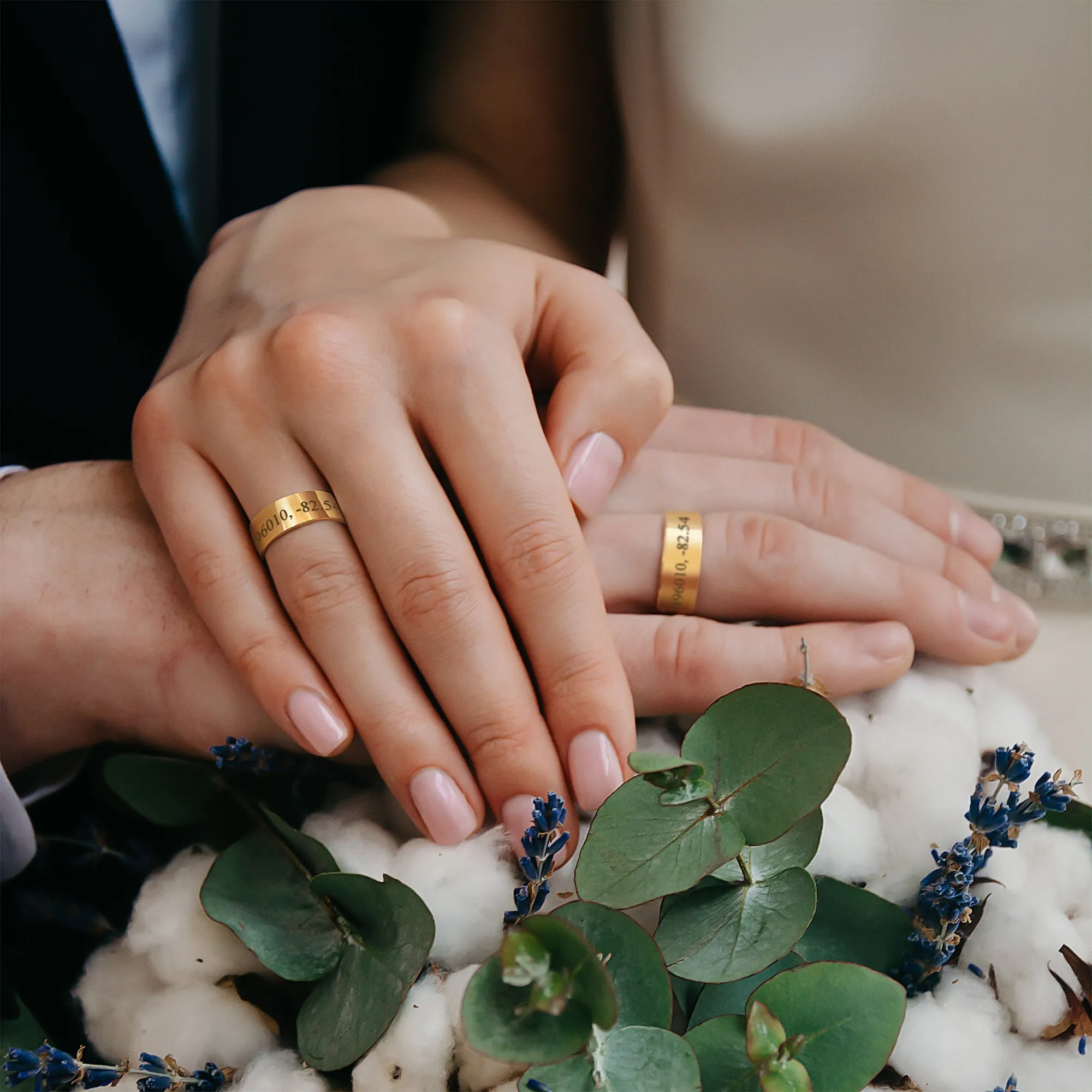 Engraved Dainty Rings
