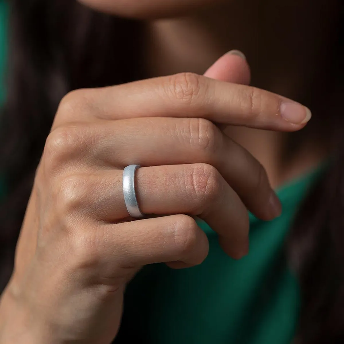 Enso Rings Thin Elements Series Silicone Ring - Diamond