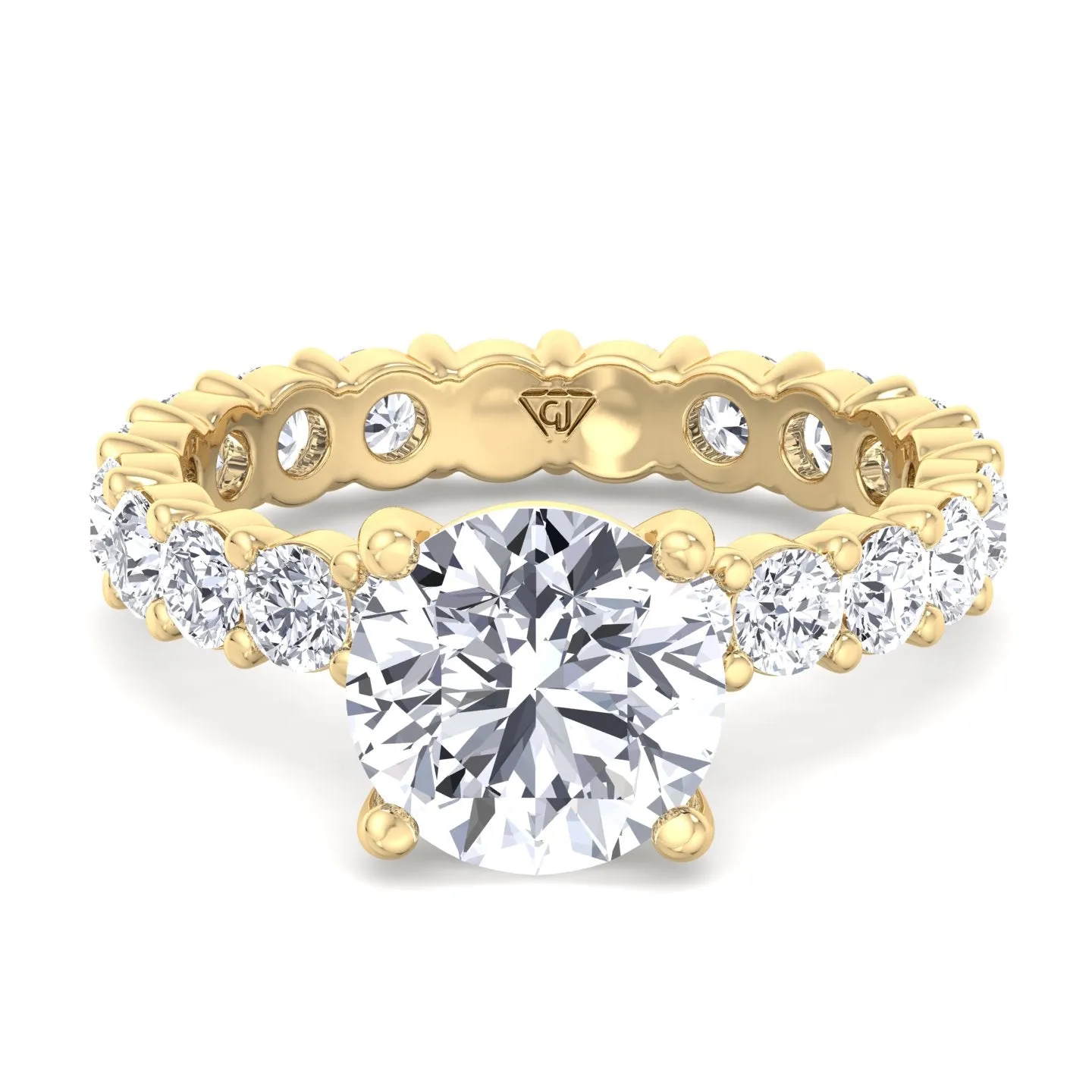 Eterna - Round Cut Diamond Eternity Style Engagement Ring
