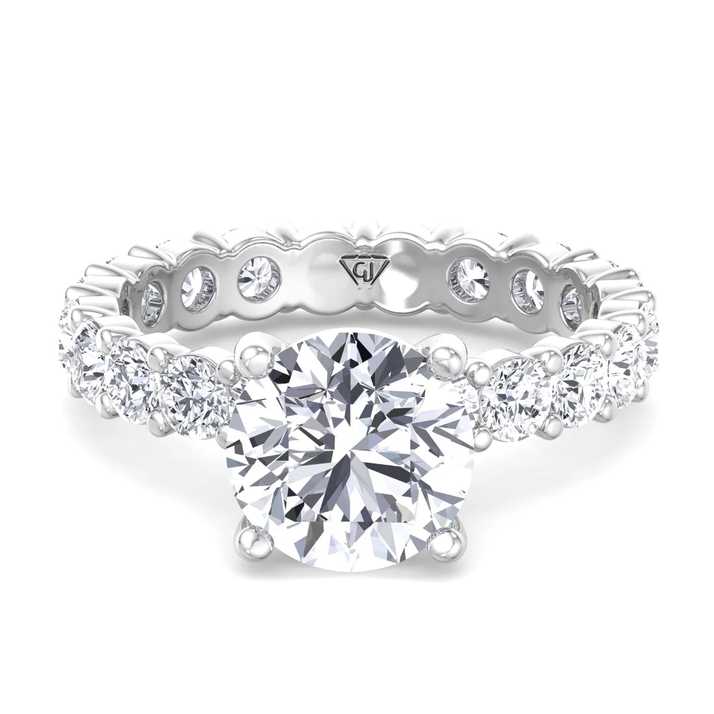 Eterna - Round Cut Diamond Eternity Style Engagement Ring
