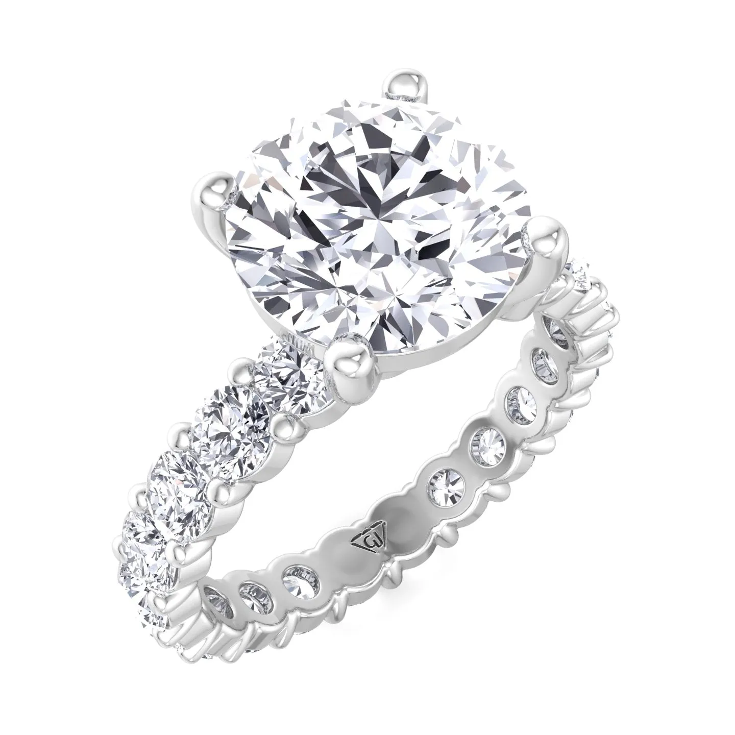 Eterna - Round Cut Diamond Eternity Style Engagement Ring
