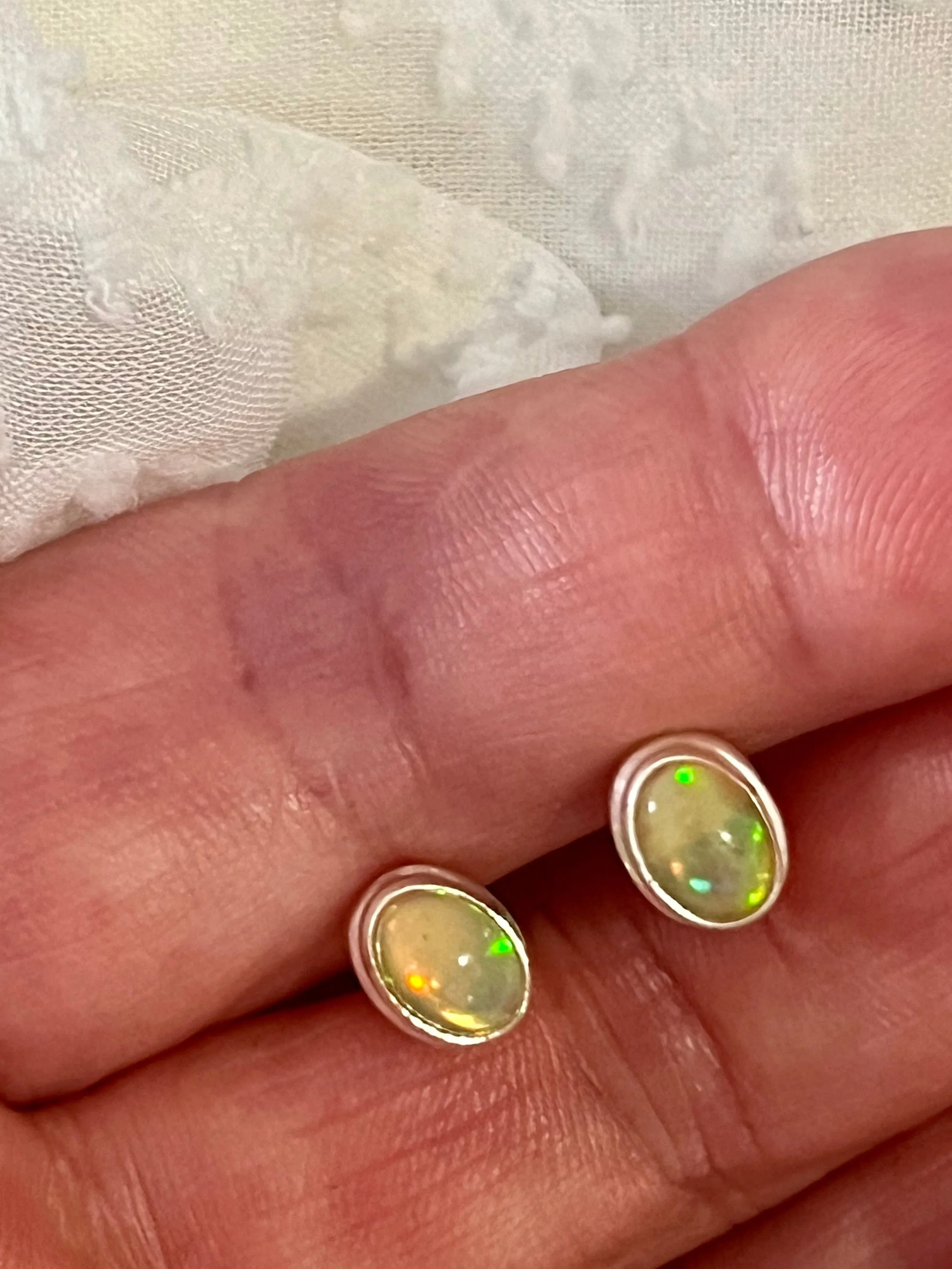 Ethiopian Opal Studs