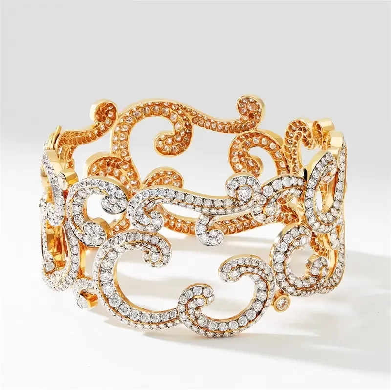 Faberge Rococo 18ct Rose Gold Diamond Bracelet