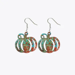 Fall Vibes Wooden Dangle Earrings