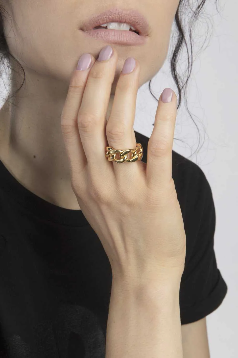 FINE JEWELRY - TANK CHAIN BOLD - Gold Ring