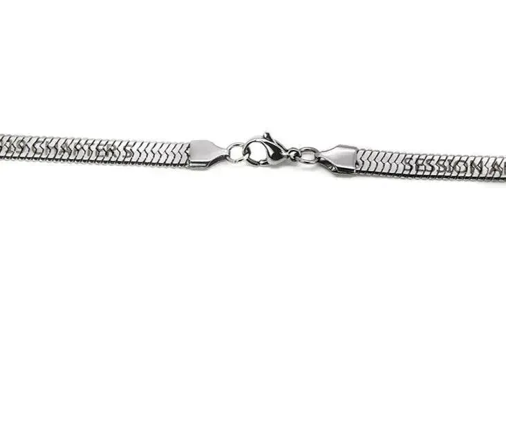 Flat Herringbone Necklace