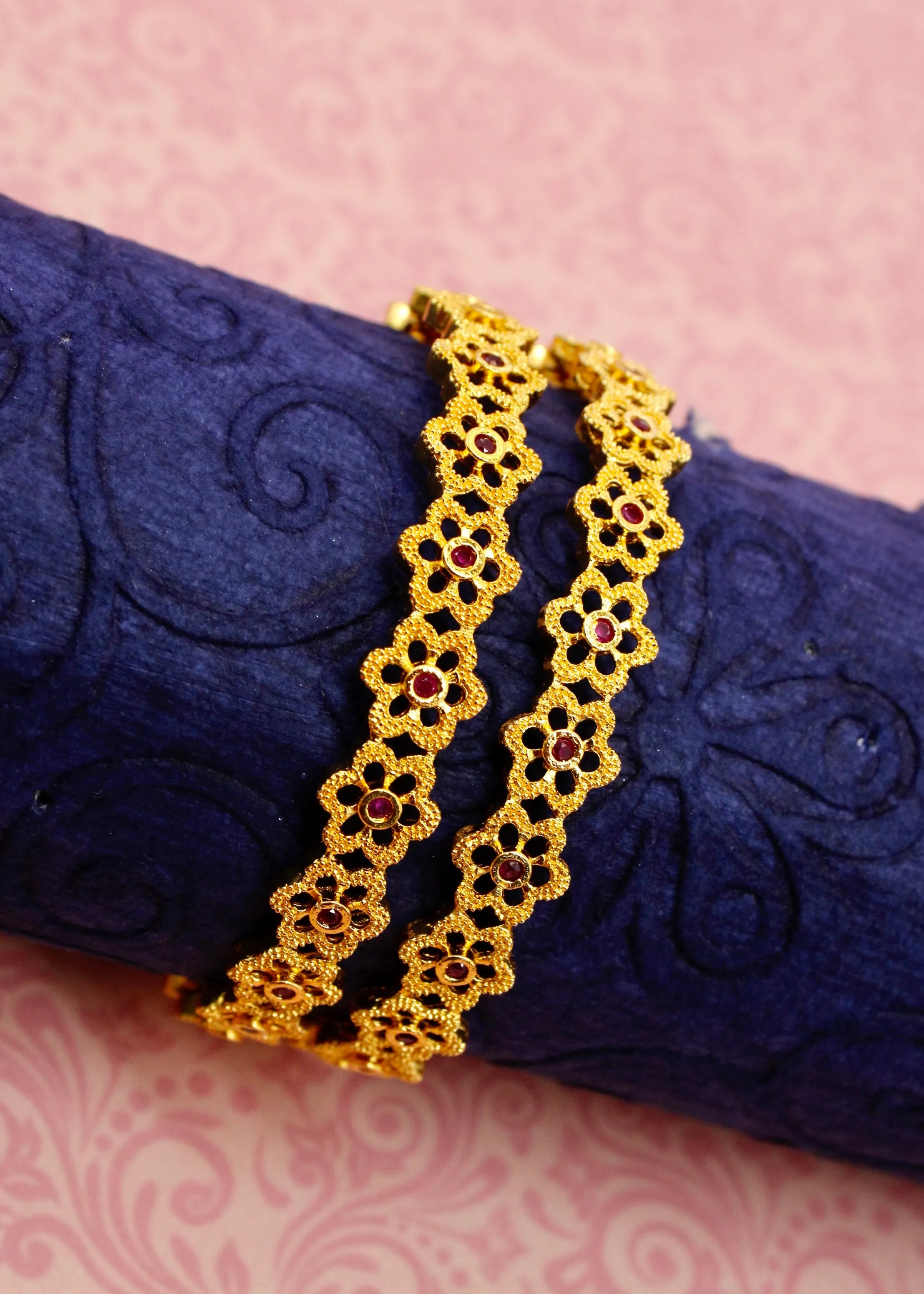 FLORAL DESIGNER BANGLES