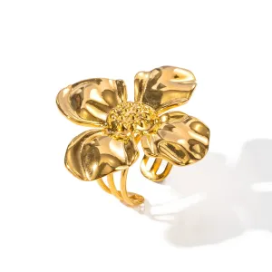 Floral Open Ring