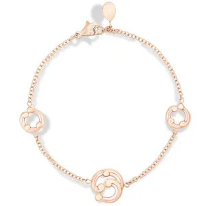 FRococo 18ct Rose Gold Pink Enamel Bracelet D