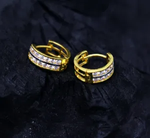 Genuine 18 kt fine yellow gold gorgeous hoops earring bali, gorgeous customized hook earring bali ear plug unisex dainty jewelry ho72
