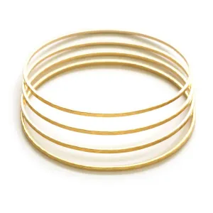 Gold Hammered Bangle
