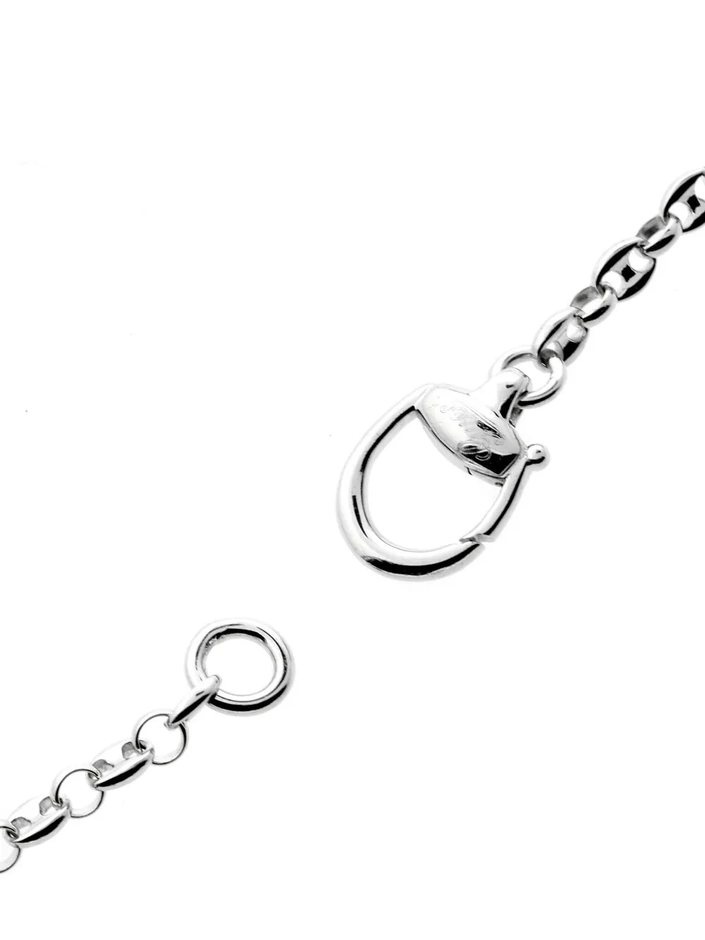 Gucci Horsebit Diamond Necklace in White Gold