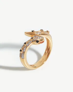 Harris Reed Fine Serpent Ring | 14k Solid Gold/Diamond