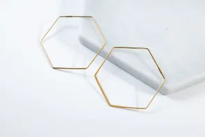 Hexagon Hoop earrings