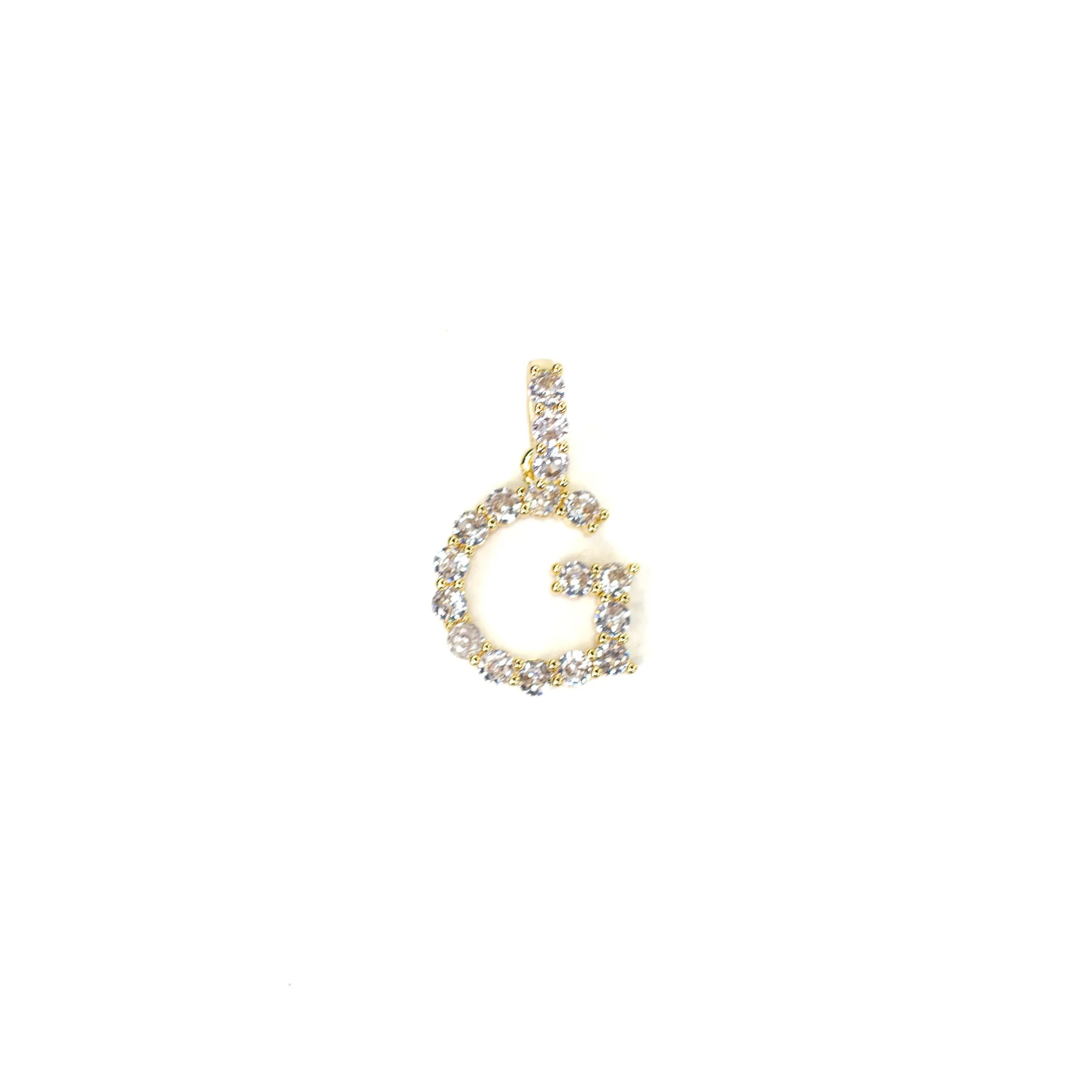 Initial Cz Necklace and Charms