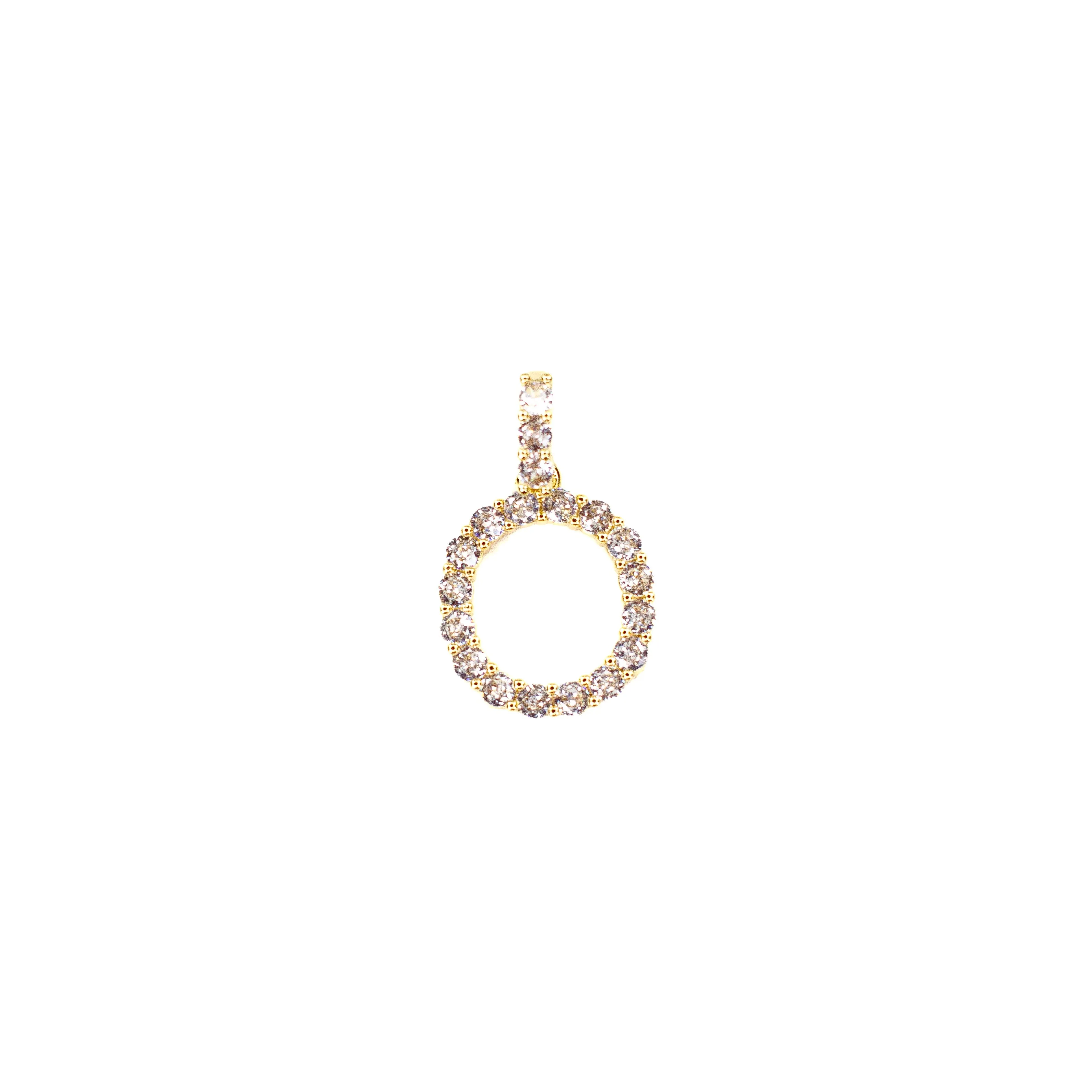 Initial Cz Necklace and Charms