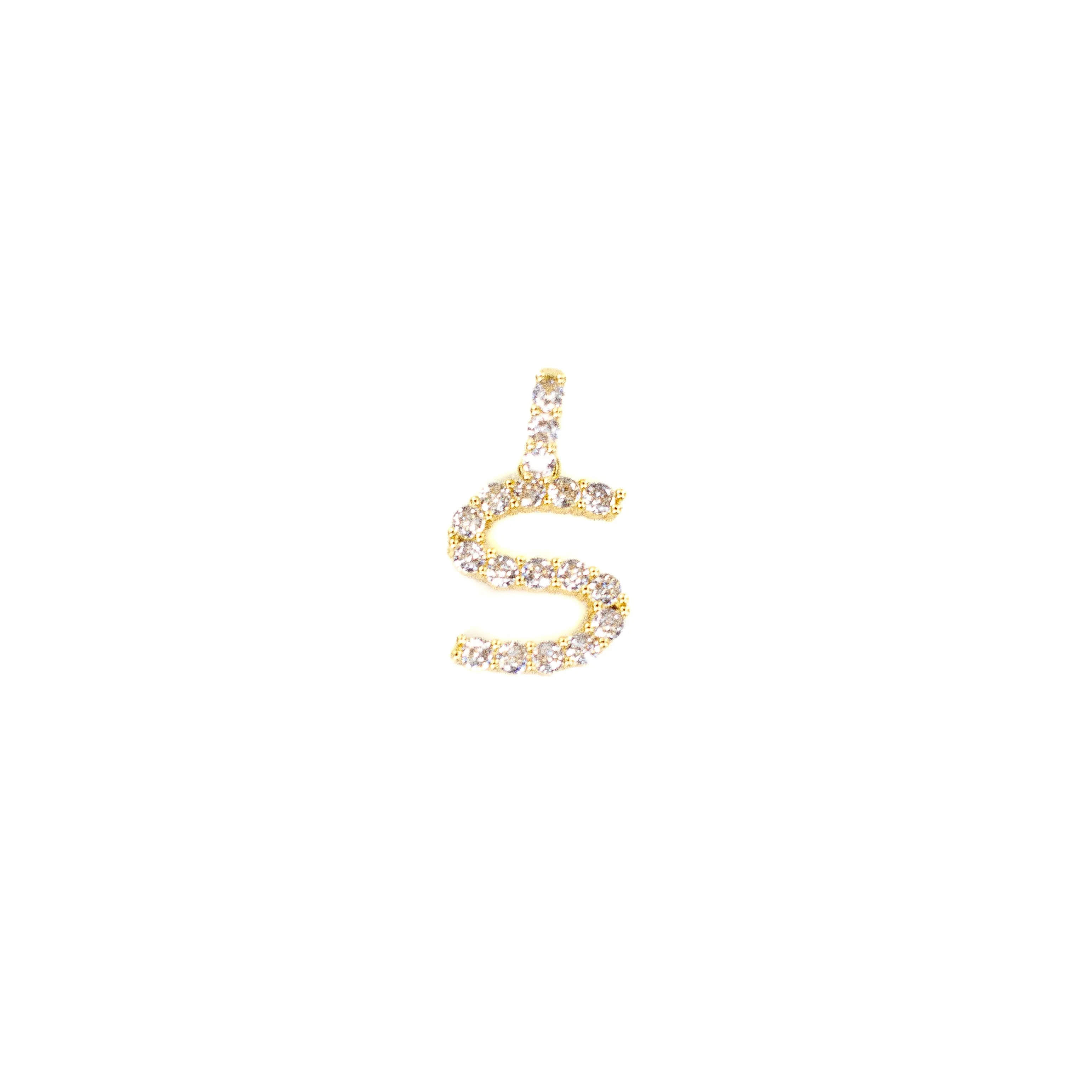 Initial Cz Necklace and Charms