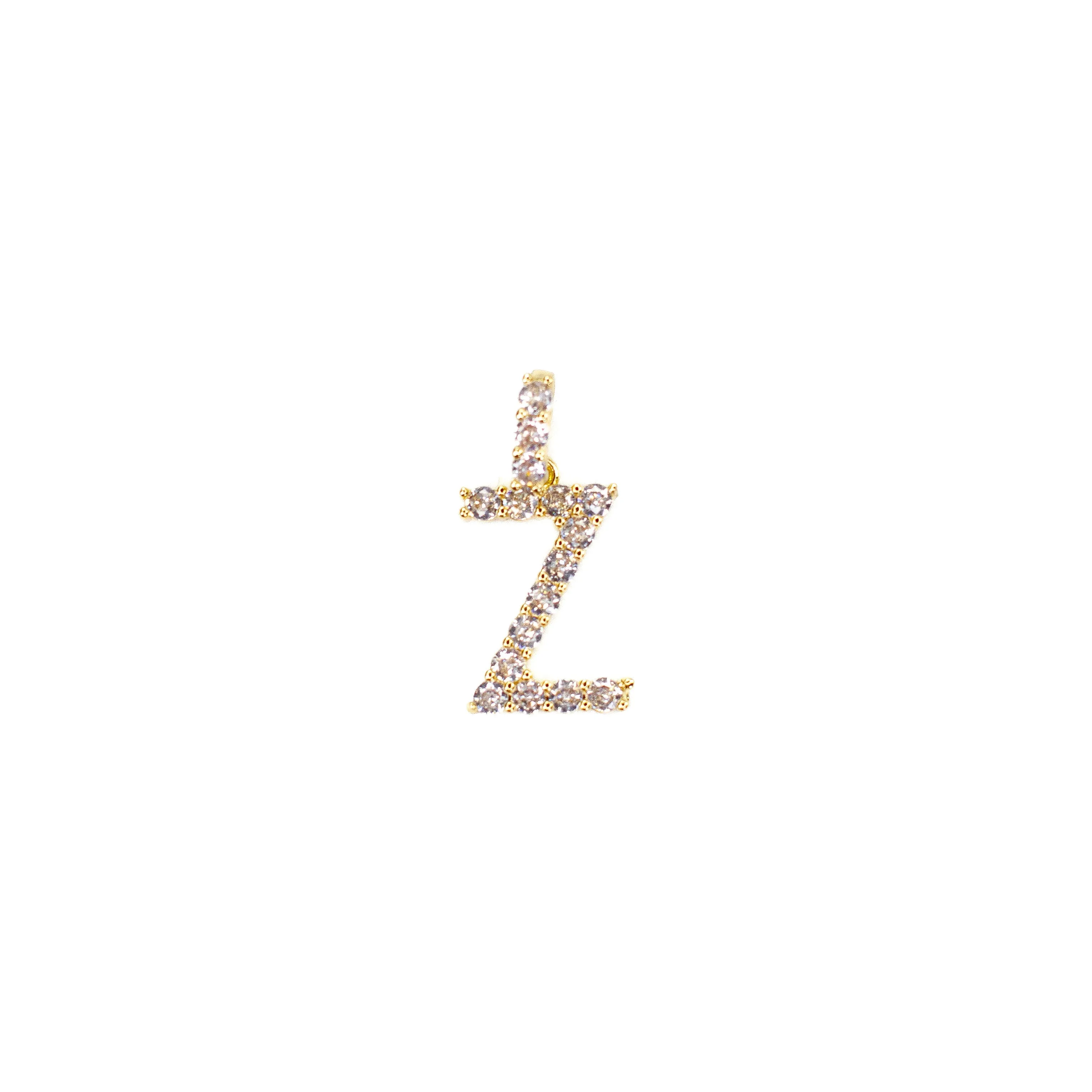 Initial Cz Necklace and Charms