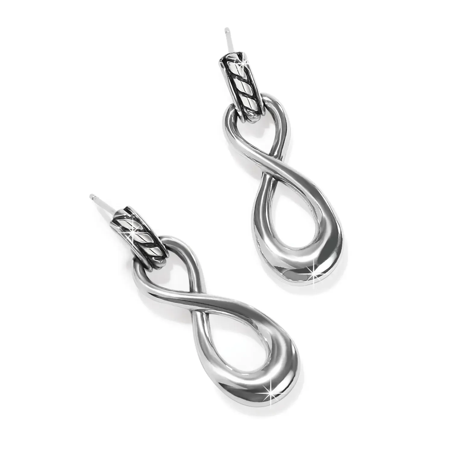 Interlok Infinity Post Earrings