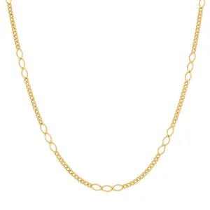 Keene Jewelers 14kt Yellow Gold Unisex Polished Finish Necklace Size 20 Inches