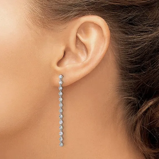 Lab Grown Diamond Post Dangle Earrings