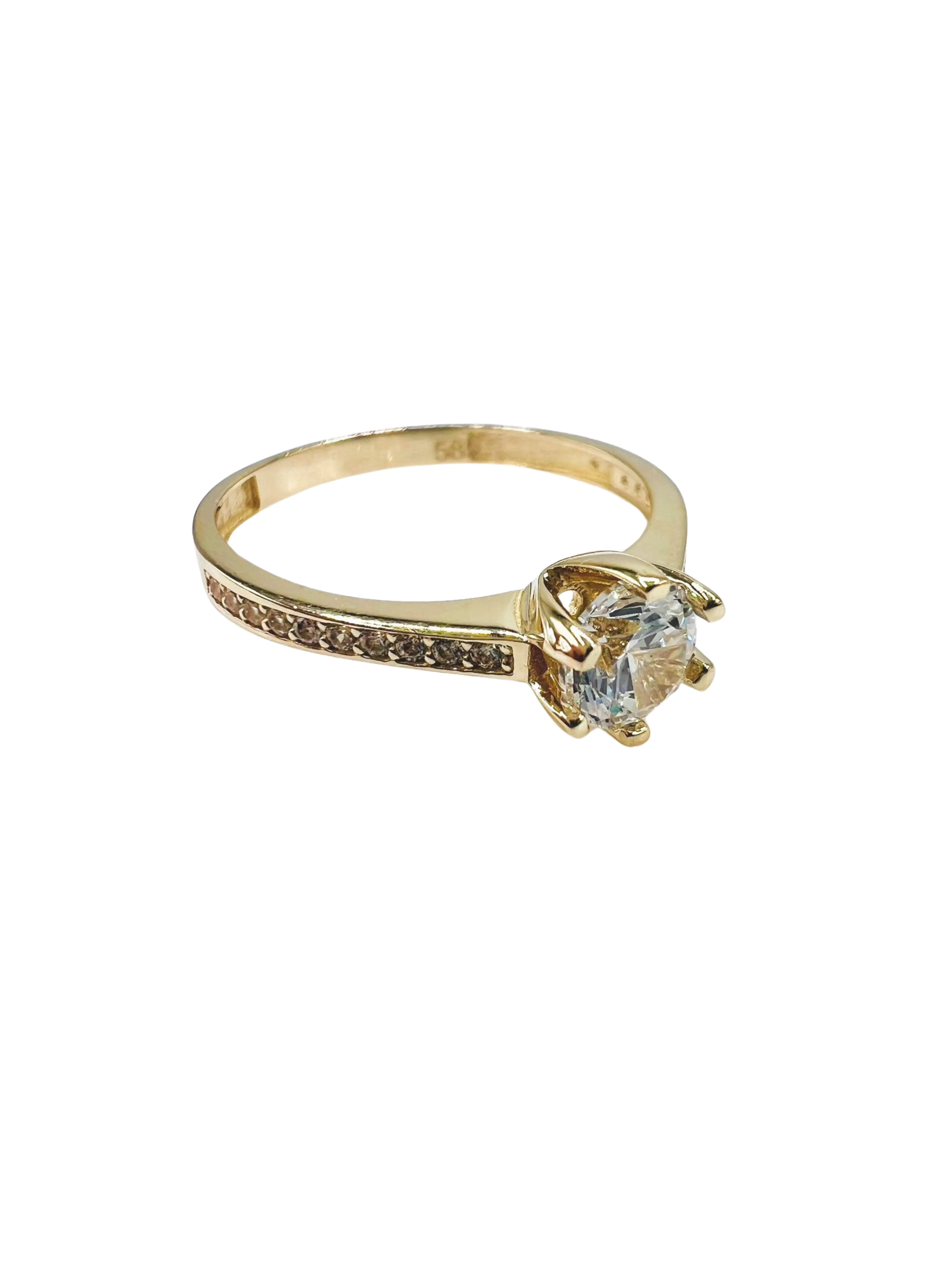 Lesotho Jewellery 14k Gold Ring for Women - 1.71 Grams, Size -N 1/2