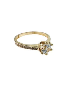 Lesotho Jewellery 14k Gold Ring for Women - 1.71 Grams, Size -N 1/2