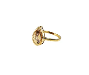Lesotho Jewellery 14k Gold Ring for Women - 1.72 Grams, Size -O