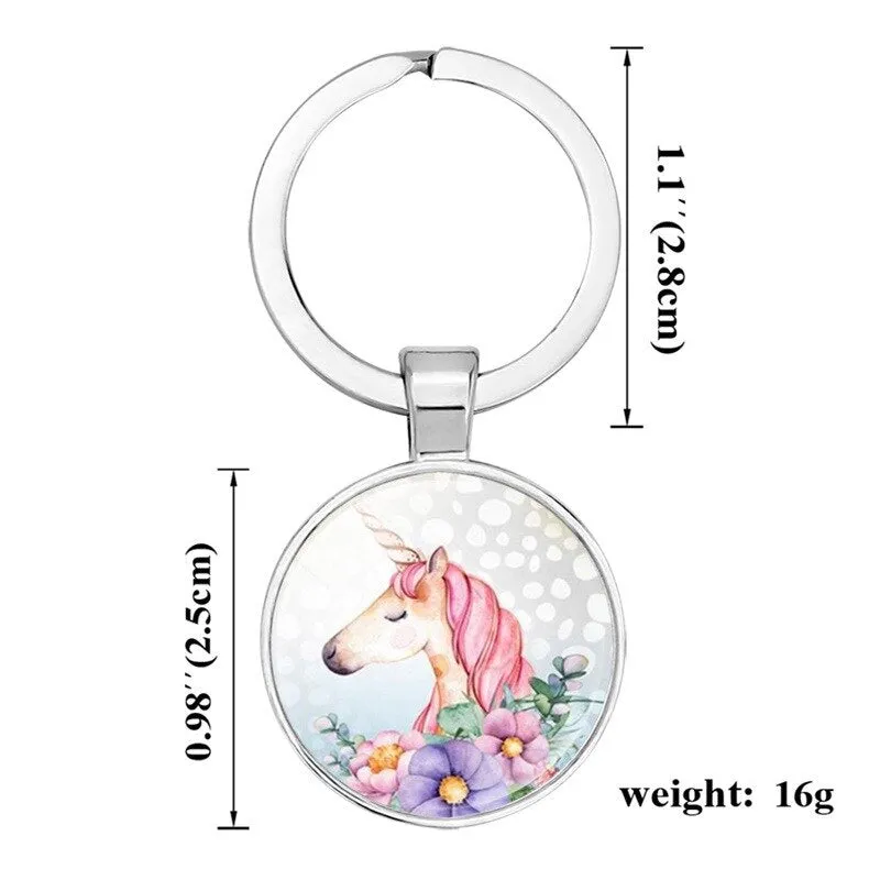 LGBT Rainbow Pride Metal Unicorns Key Chains