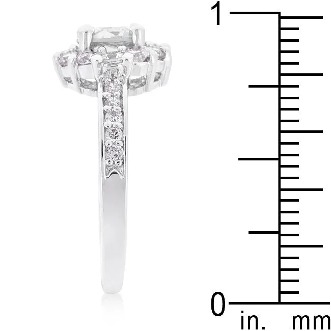 LOVCIA Forever Radiant Birthstone Engagement Ring in Clear