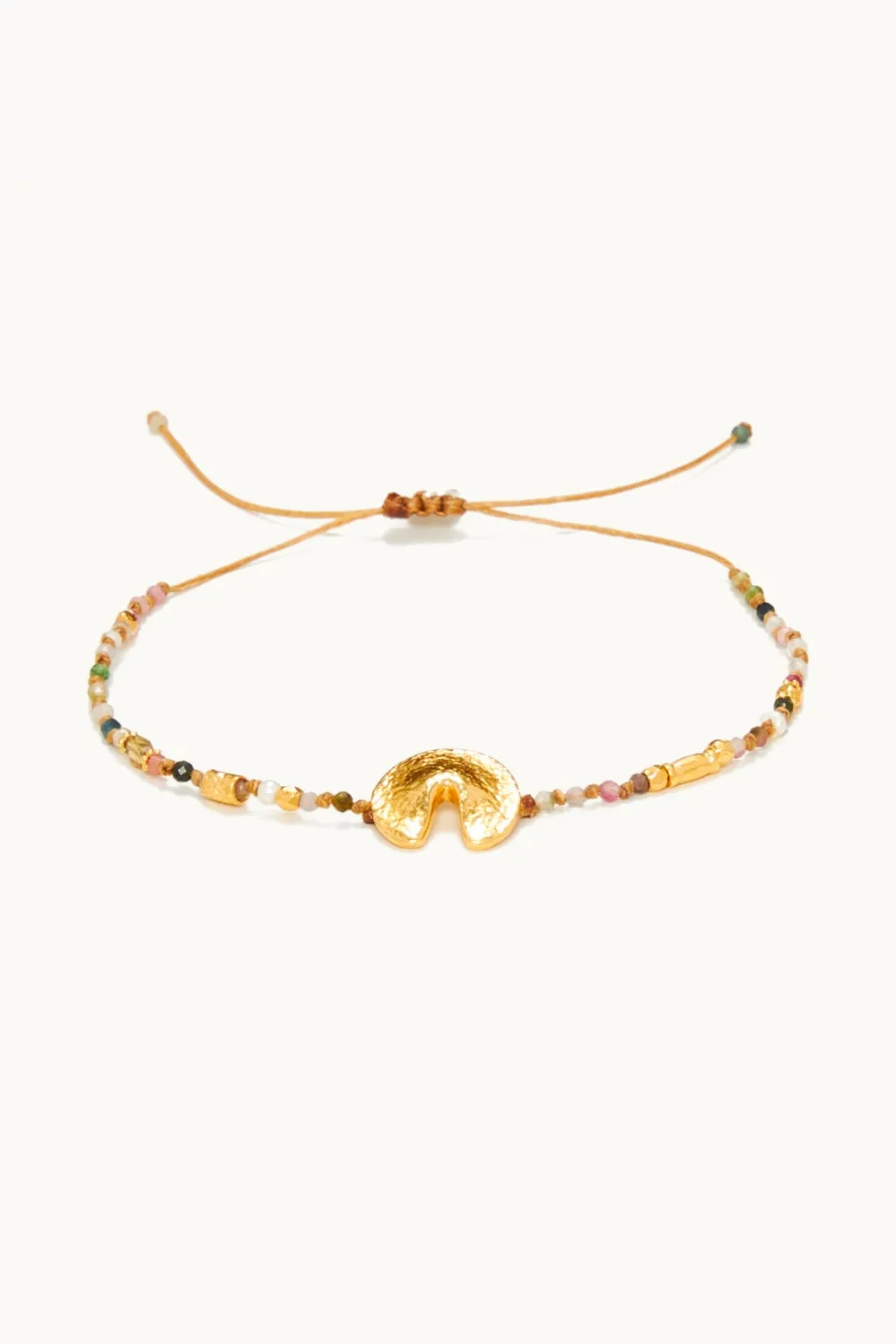 LUCKY CHARM SEMIPRECIOUS STONES BRACELET FORTUNE COOKIE