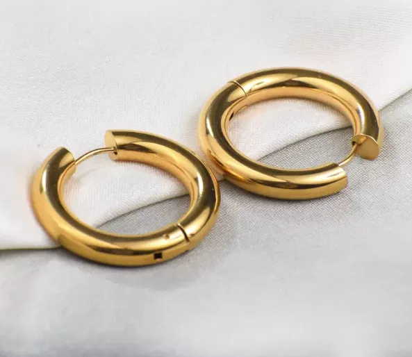 Luxe Bold Gold Huggie Hoops