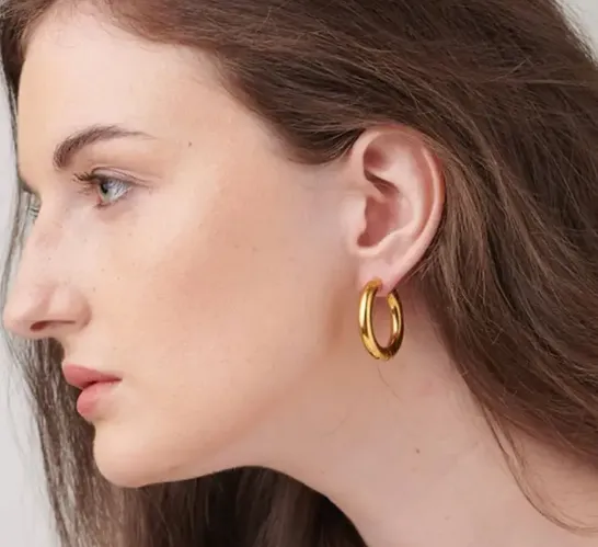 Luxe Bold Gold Huggie Hoops