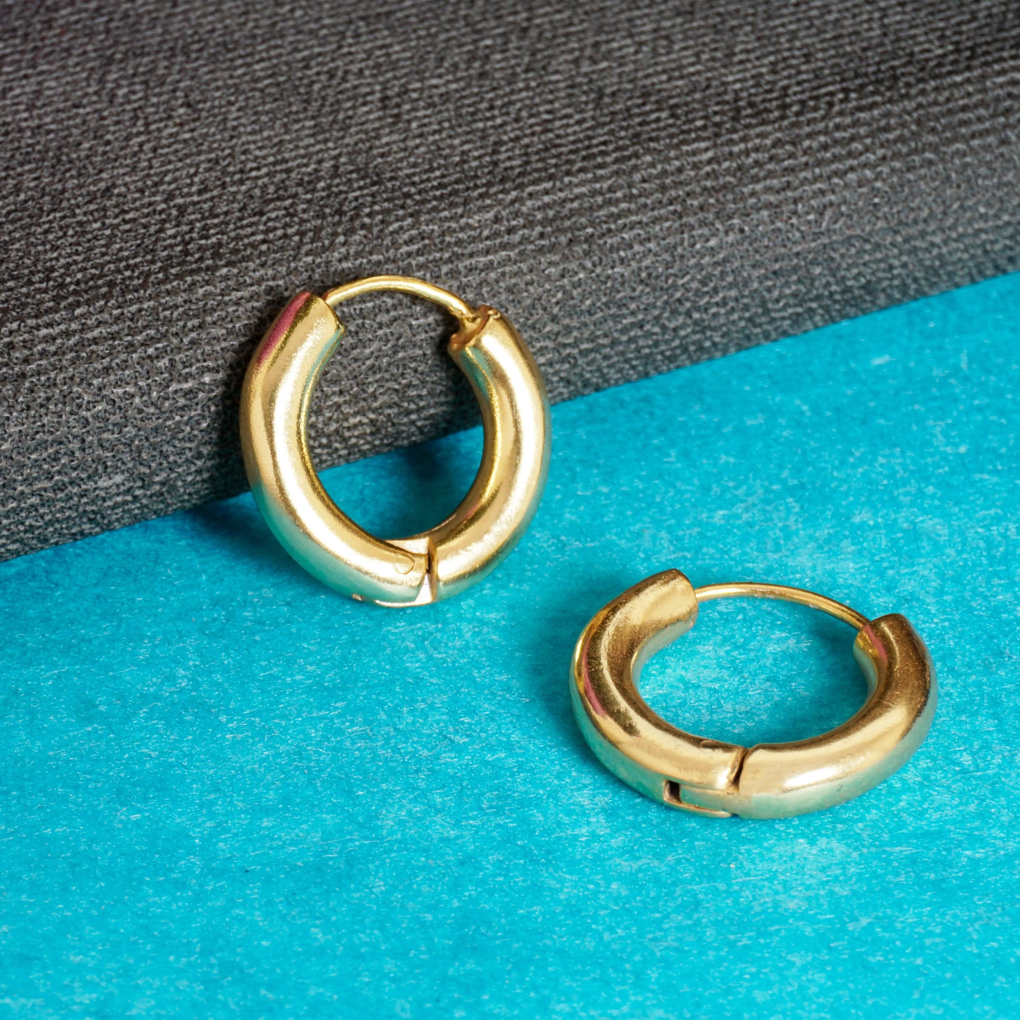 Luxe Golden Hoops