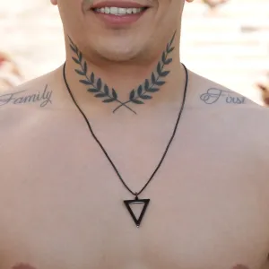 Macklin Stainless Steel Necklace with Triangle Pendant