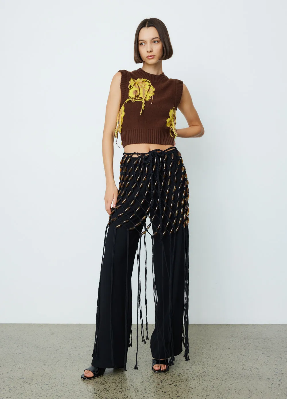 Macrame Bead Mini Skirt