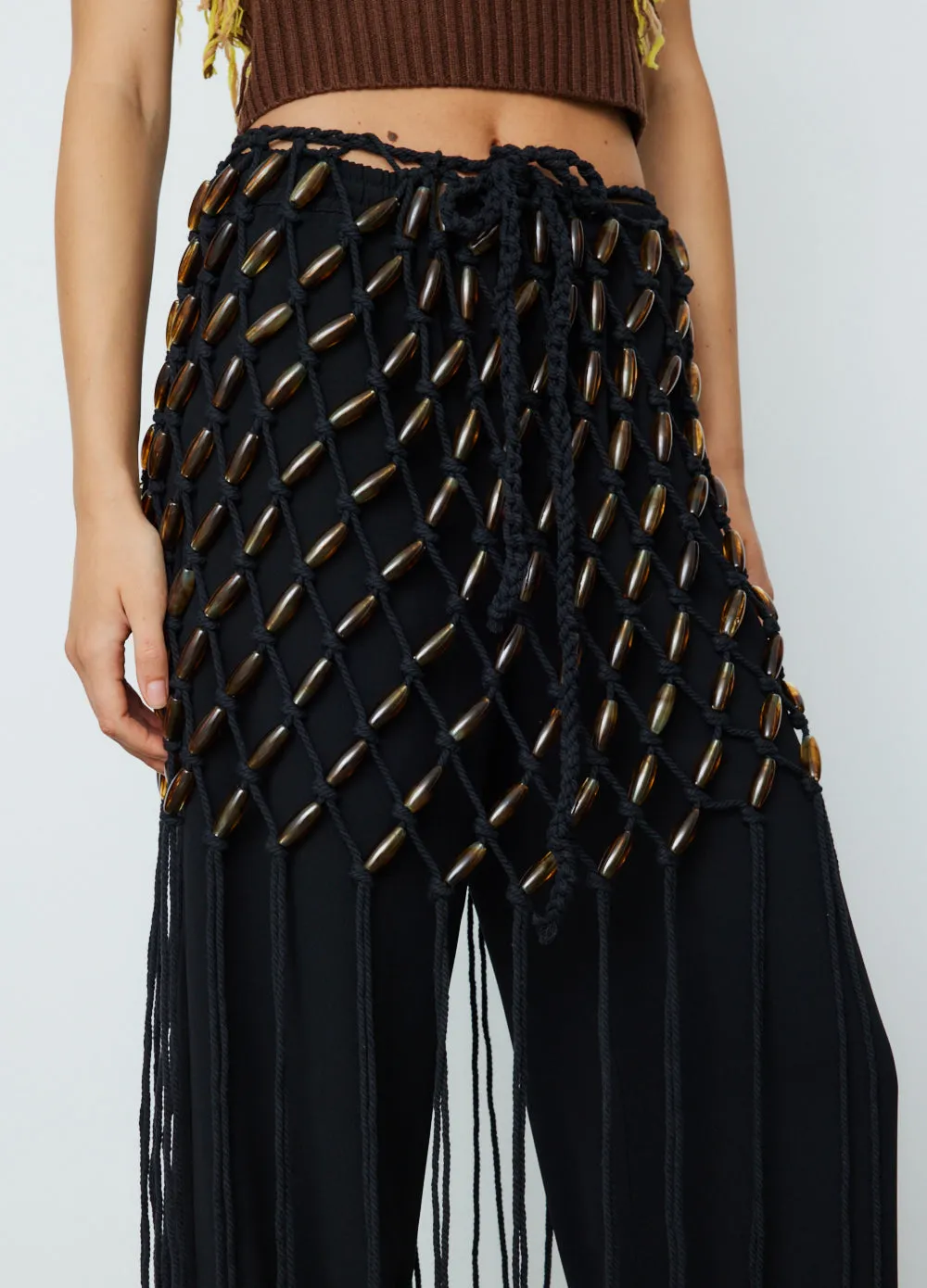 Macrame Bead Mini Skirt