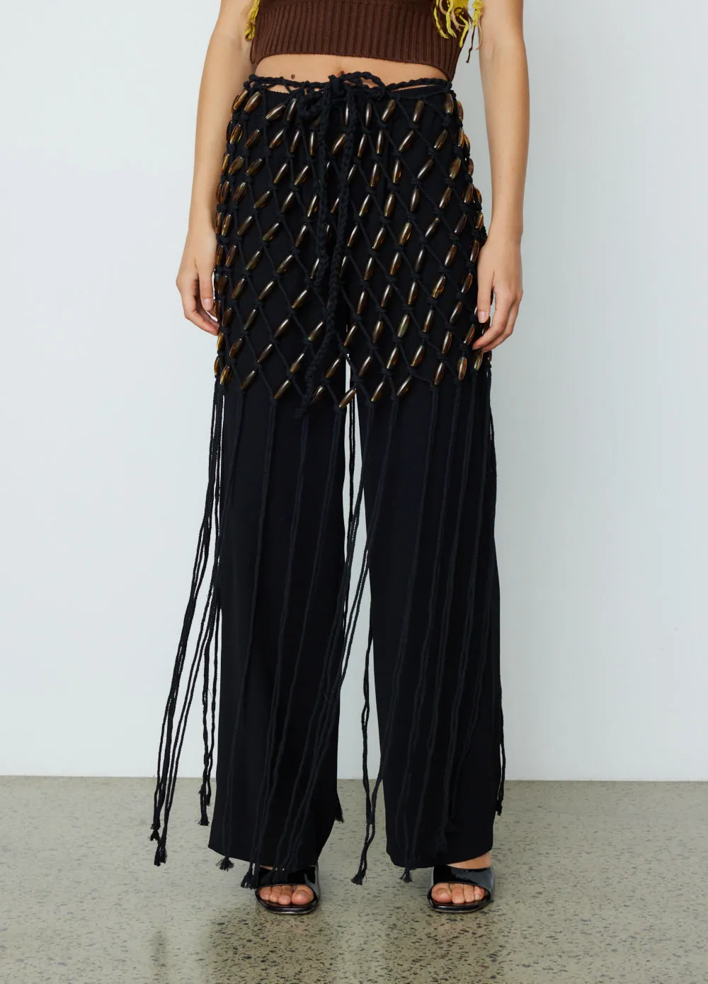 Macrame Bead Mini Skirt