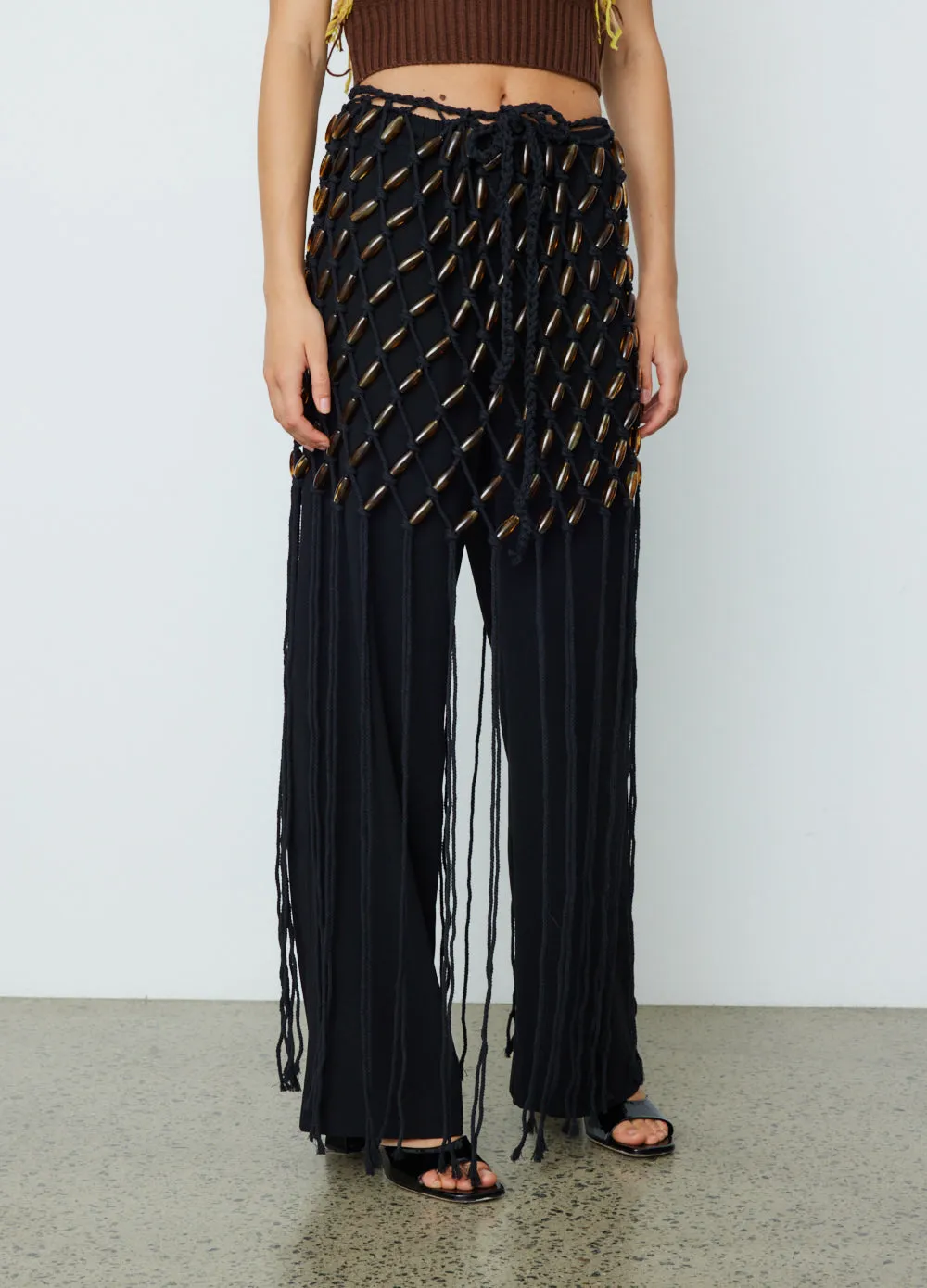 Macrame Bead Mini Skirt