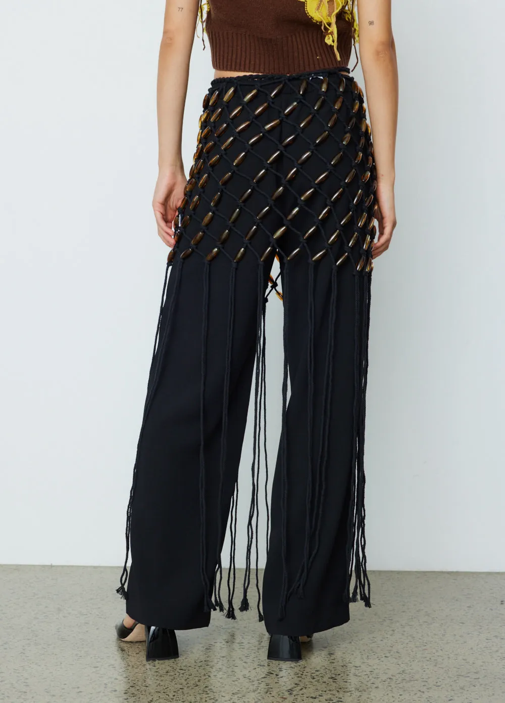Macrame Bead Mini Skirt
