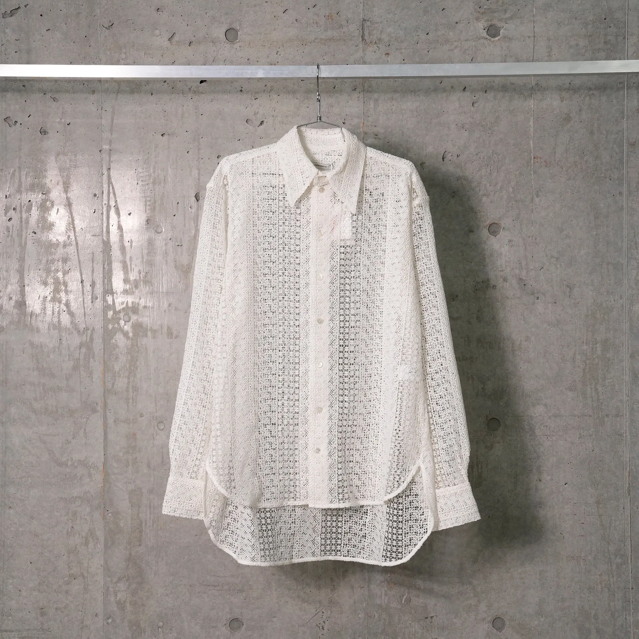 MACRAME TAILORED SHIRT / WHITE