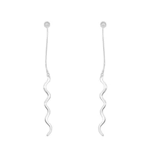 Maison Ball & Wave 925 Sterling Silver Drop Earrings