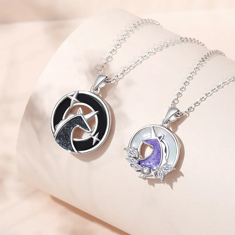 Matching Unicorn Necklaces Set for Couples