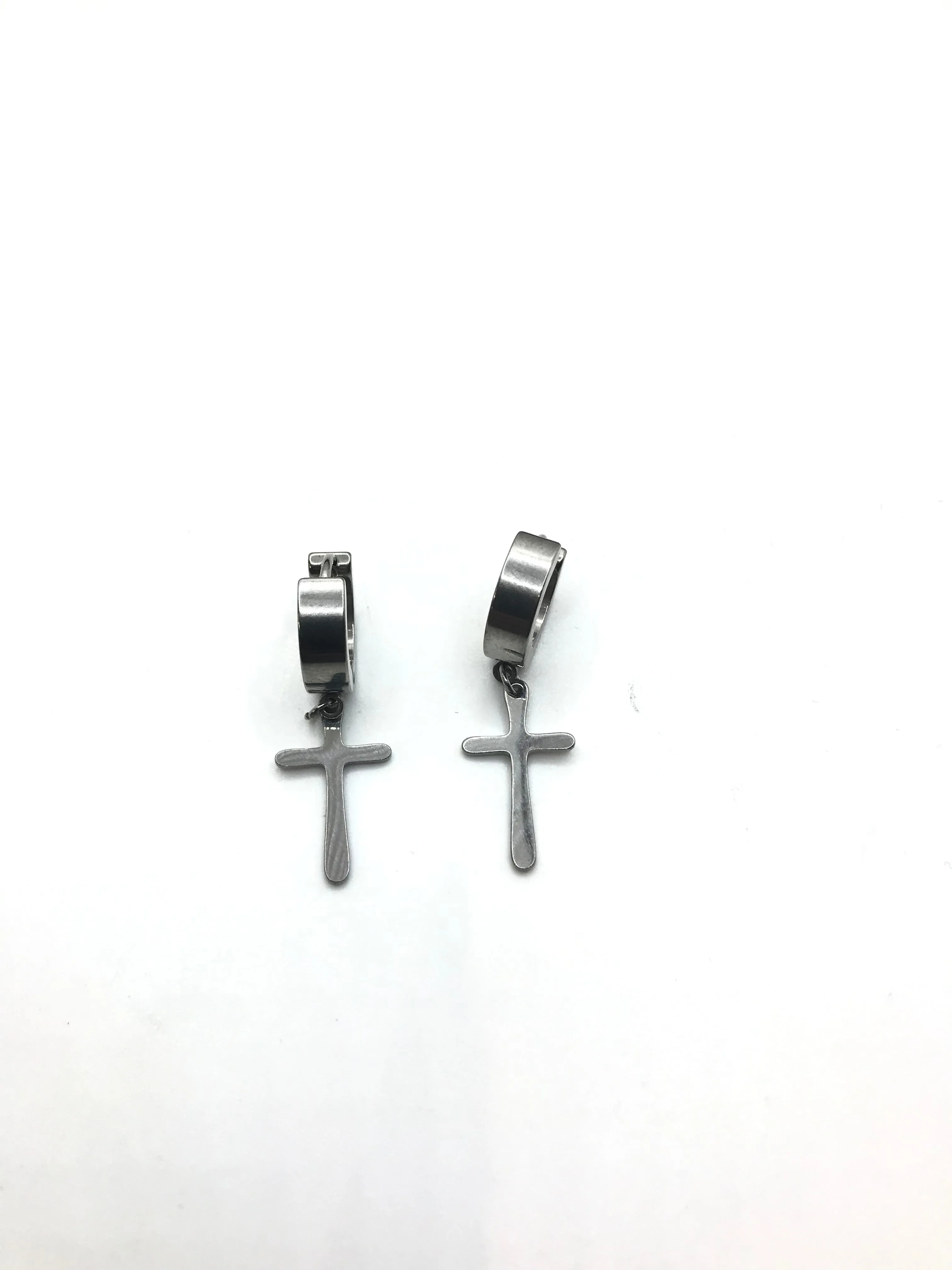 Mens hoop  gold plated earrings