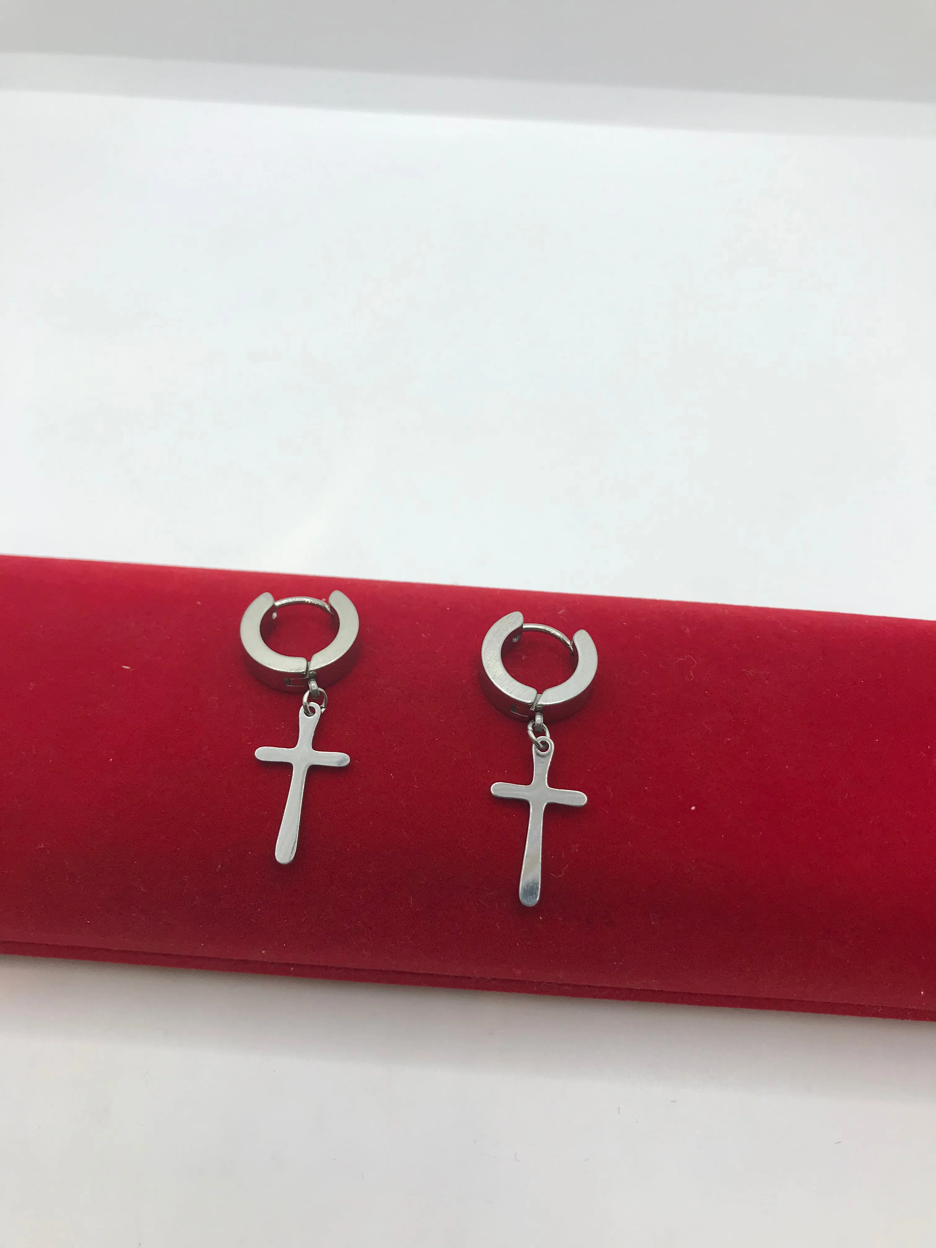 Mens hoop  gold plated earrings