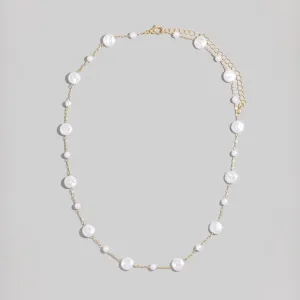 MIA FLAT PEARL NECKLACE