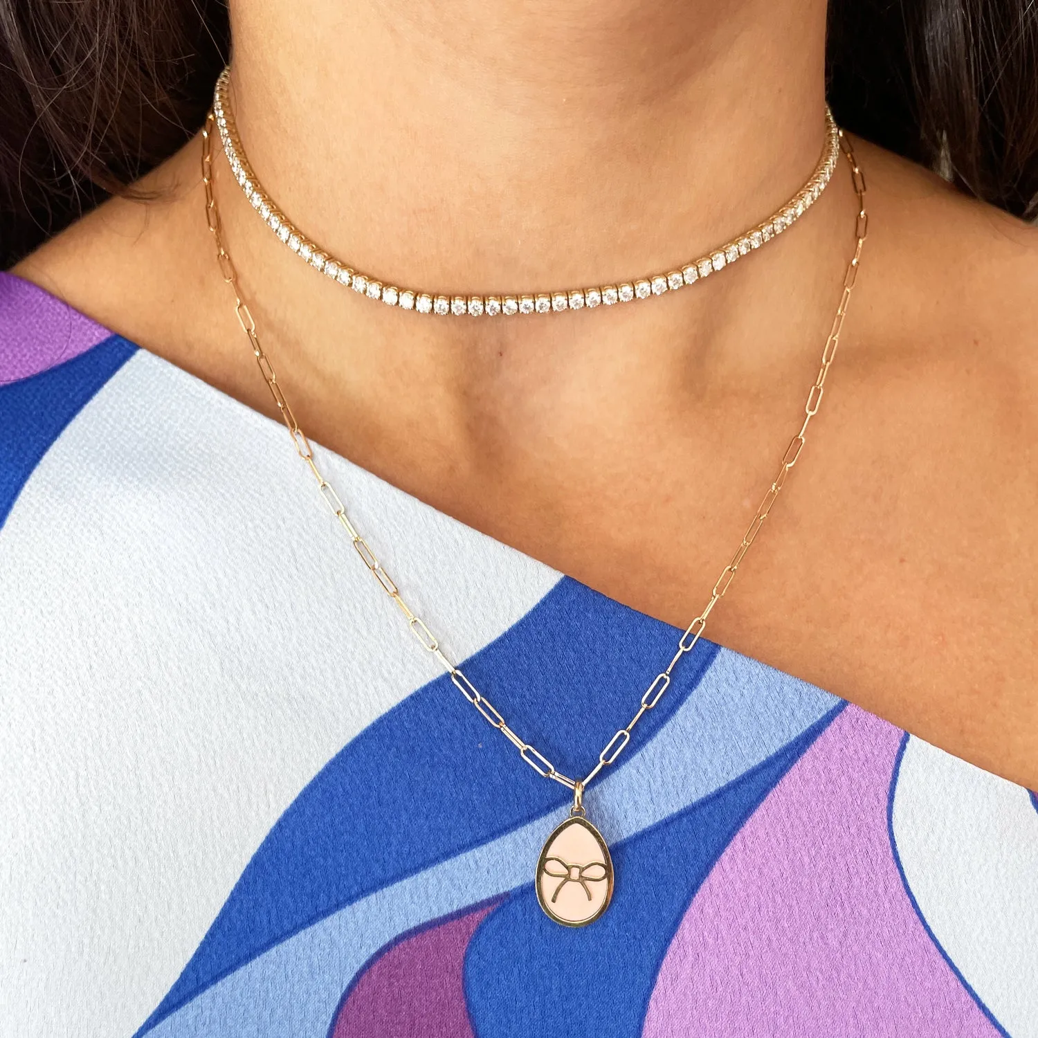 Mini Paperclip Link Chain Necklace